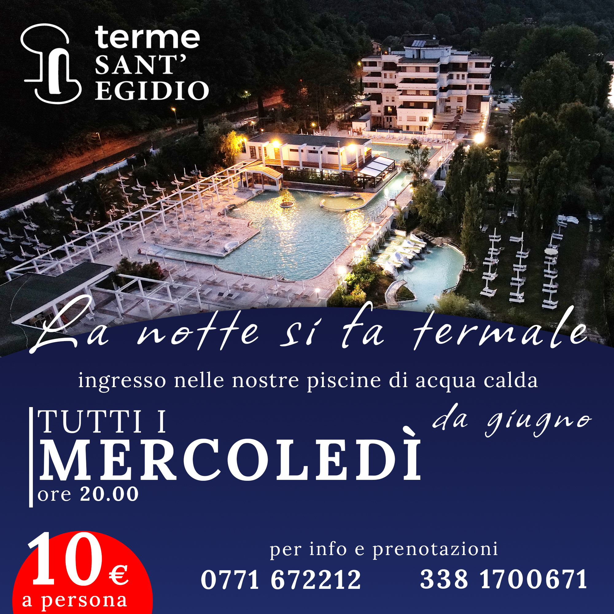 la notte si fa termale alle terme di sant'egidio a suio