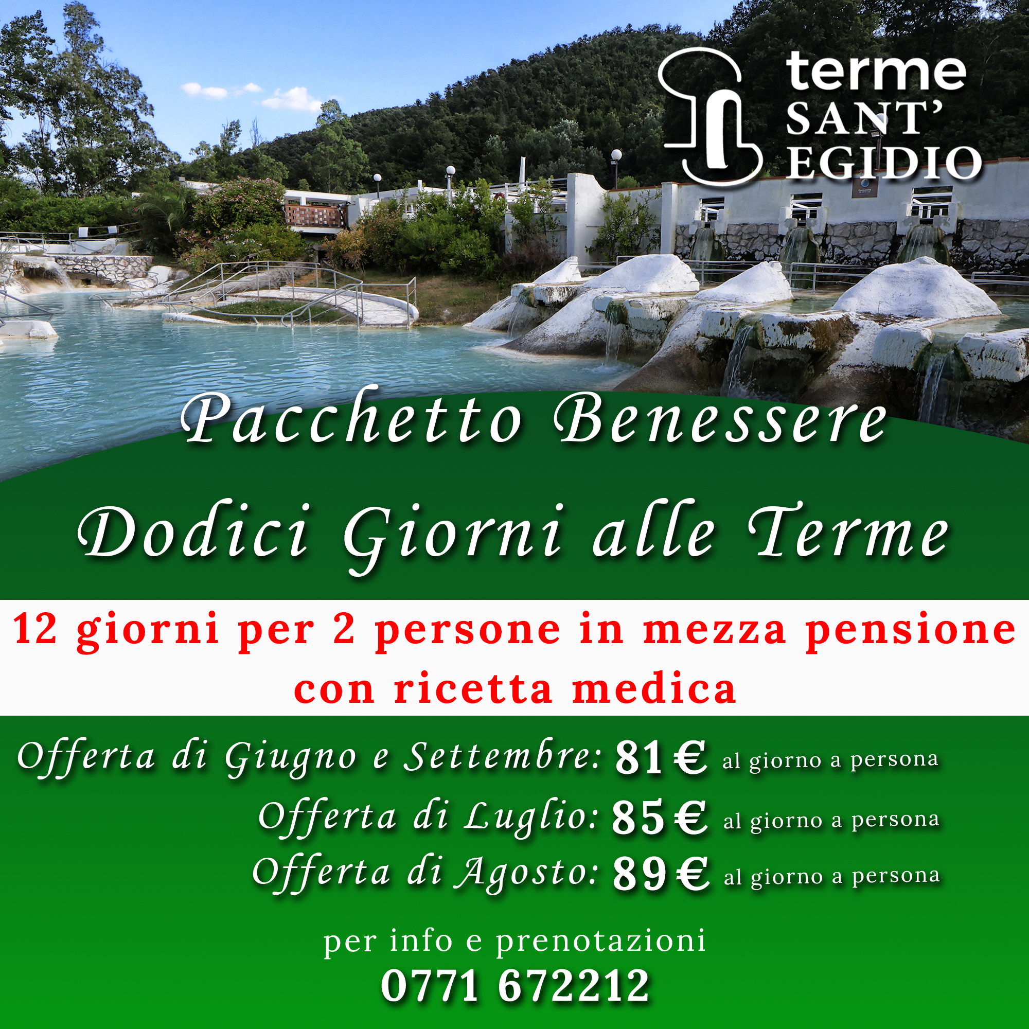 12 giorni alle terme di Suio