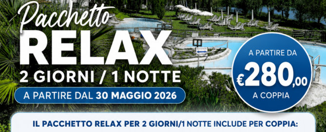 pacchetto relax 2 giorni 1 notte alle terme di suio