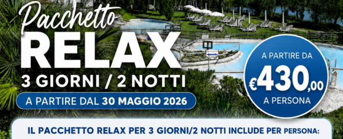 pacchetto relax 3 giorni 2 notti