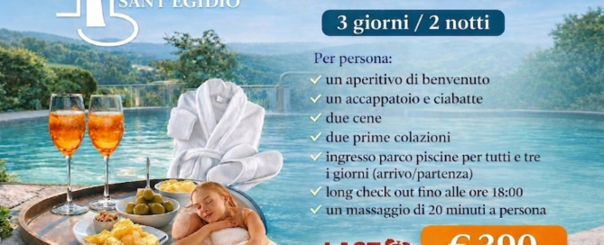 pacchetto relax 3giorni 2 notti primo maggio
