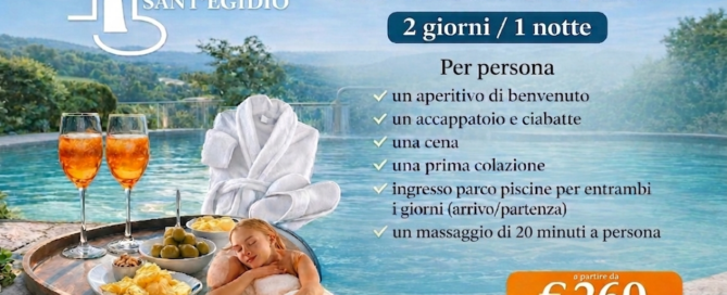 offerta relax 2 giorni 1 notte 30 maggio