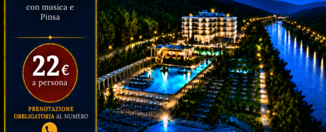 sabato sera ingresso alle terme dalle 20:00 alle 24:00 con pinsa a suio