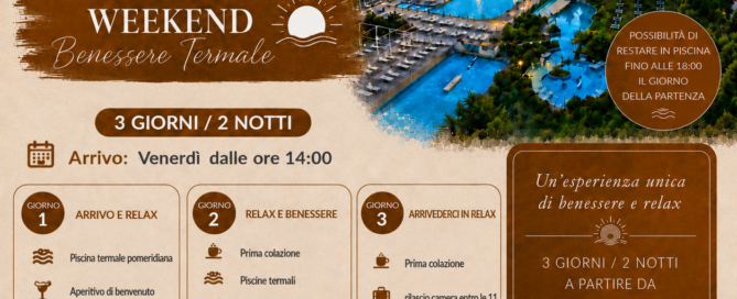 pacchetto weekend benessere termale alle terme di suio
